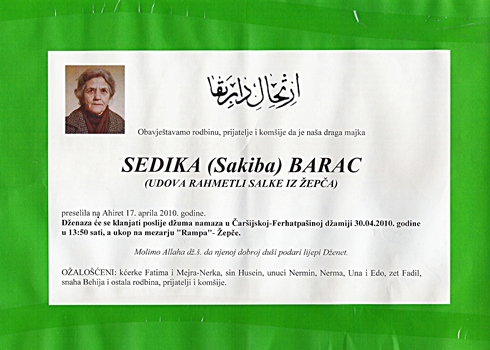 Dženaza Sedika Barac