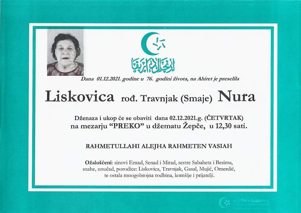 Dženaza – Nura Liskovica