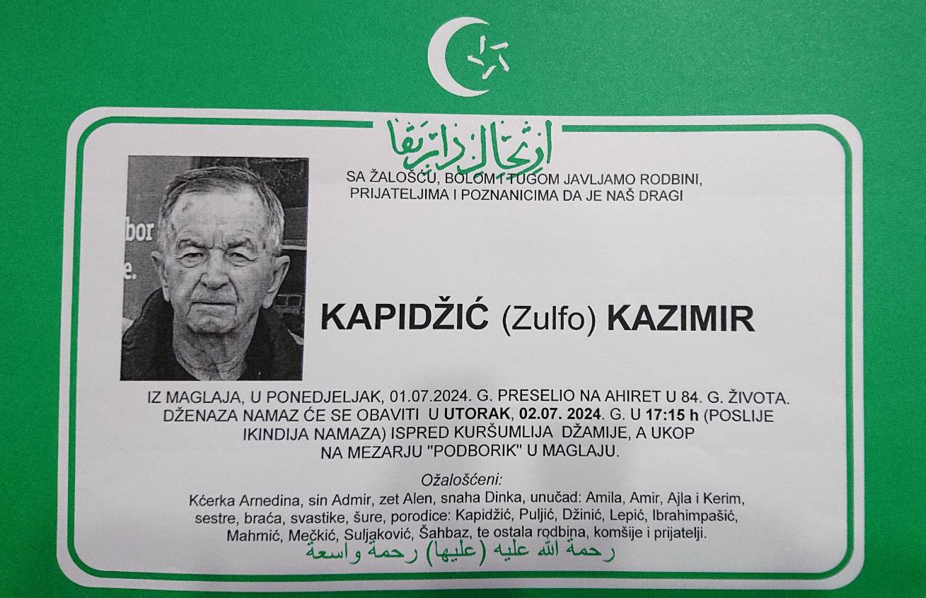 Dženaza – Kazimir Kapidžić