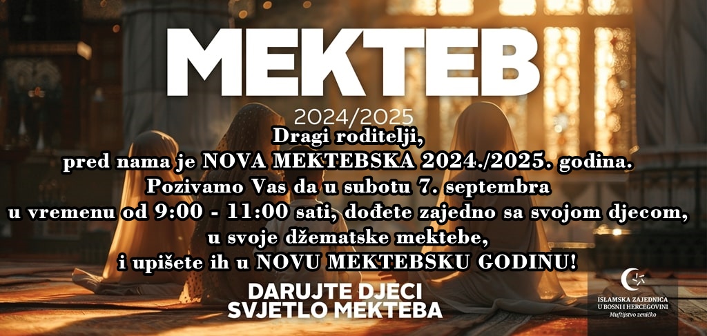 NOVA MEKTEBSKA GODINA JE TU !