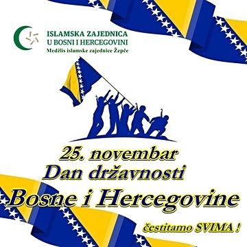 Čestitamo Dan državnosti Bosne i Hercegovine !