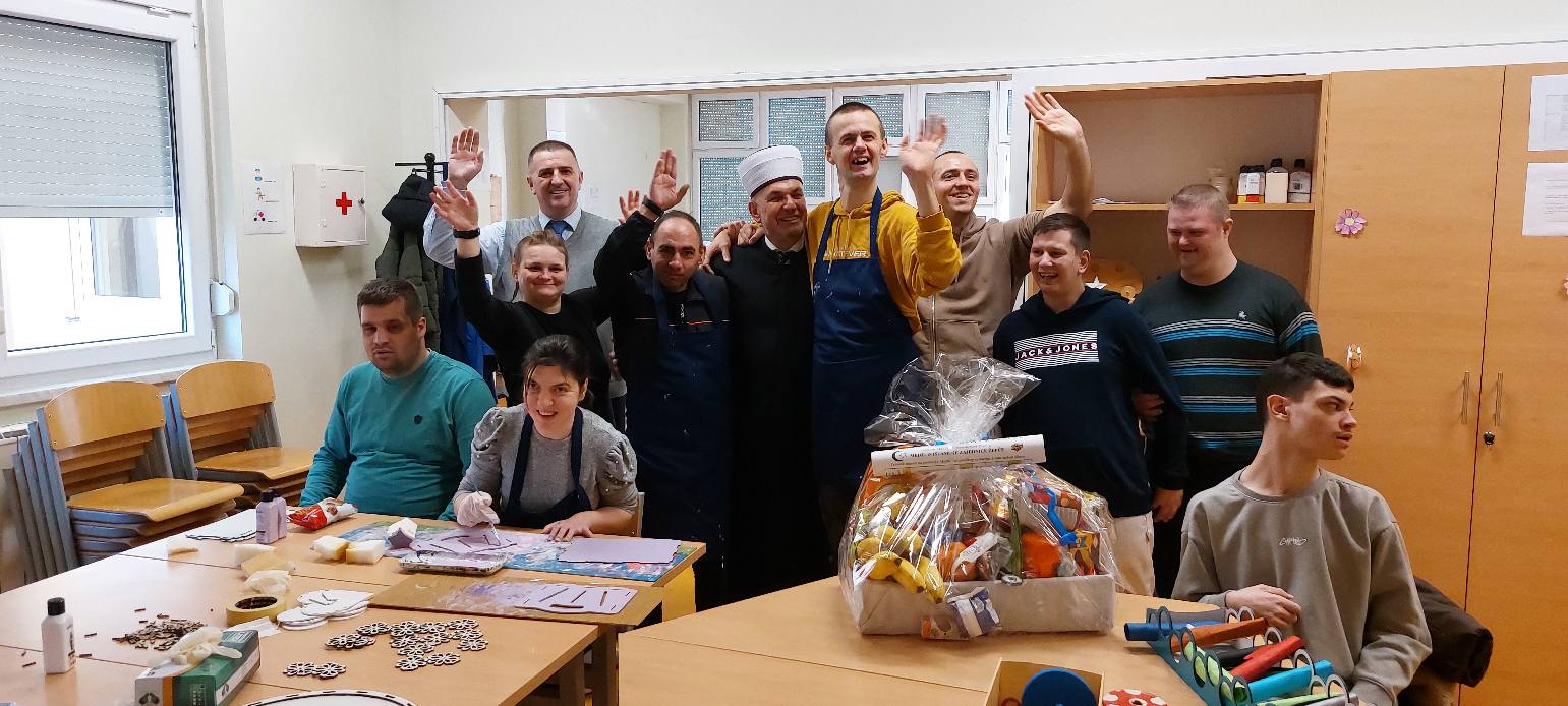 PREDRAMAZANSKE AKTIVNOSTI GLAVNOG IMAMA MIZ ŽEPČE DŽAFER-EF. GRAČIĆA – posjeta Dnevnom centru za djecu i odrasle sa posebnim potrebama u Žepču